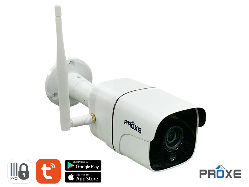 Proxinova™ Sensore di movimento per telecamera dimitazione senza fili luminoso esterno LED Portico/Riflettore auto ON/OFF nero luce di sicurezza alimentata batteria IP65 impermeabile 